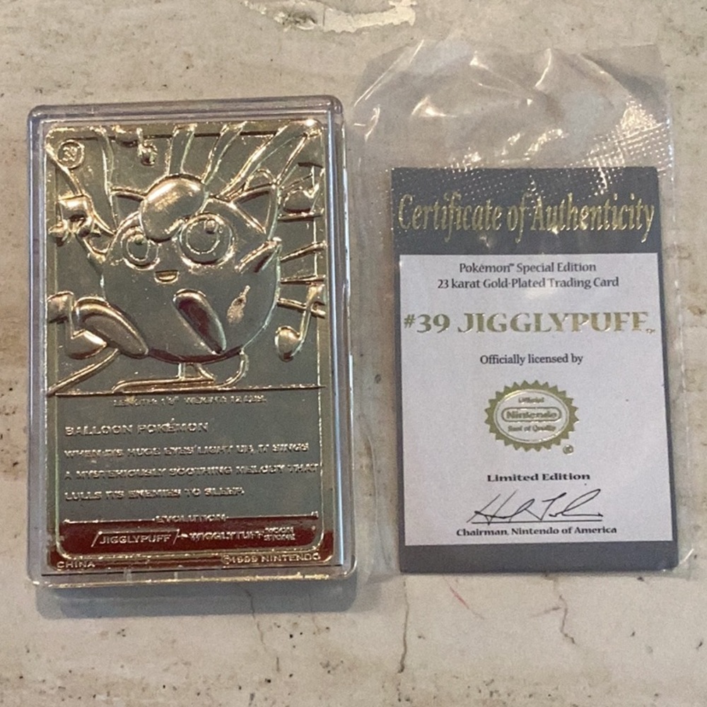 1999 Pokemon 23K Gold Plated Cards Burger King Charizard Card Complete Set Of 6 - Picture 12 of 16